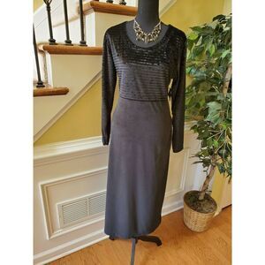 NWT VINTAGE D.P.S New York VELVET DRESS STRETCH